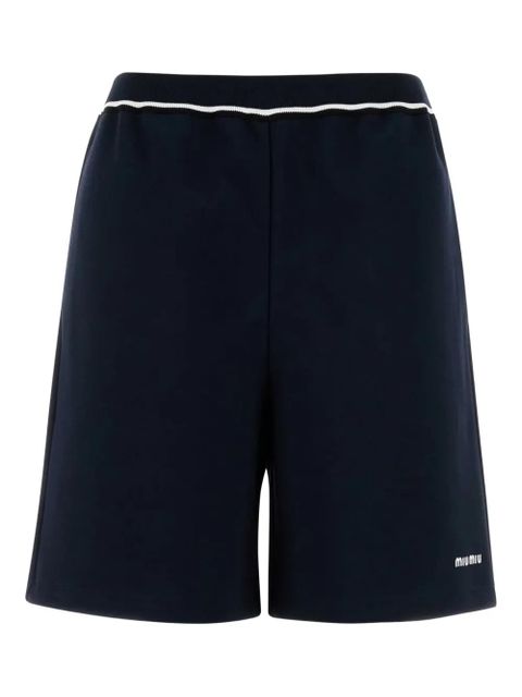 Miu Miu piquet bermuda shorts - Blue - zdjęcie produktu nr 1