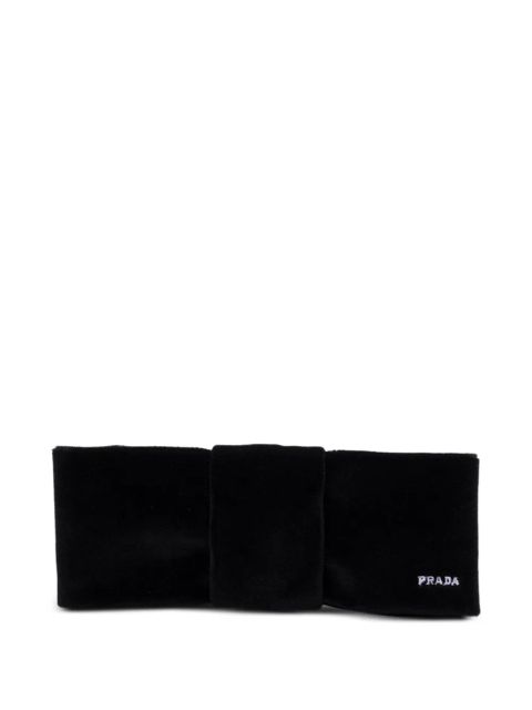 Prada velvet hair clip - Black - zdjęcie produktu nr 1