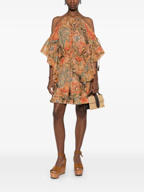 ETRO paisley-pattern mini dress - Orange - zdjęcie produktu nr 2