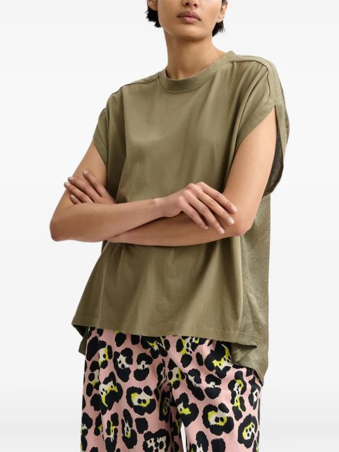 Essentiel Antwerp Jabana high-low T-shirt - Green