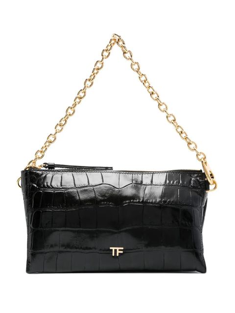 TOM FORD crocodile-embossed leather bag - Black - zdjęcie produktu nr 1