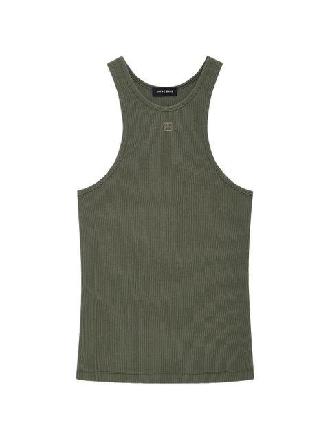 ANINE BING Cole ribbed tank top - Green - zdjęcie produktu nr 1