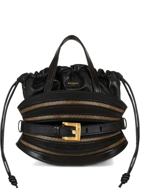 Balmain mini Shuffle zip-belt tote bag - Black - zdjęcie produktu nr 1