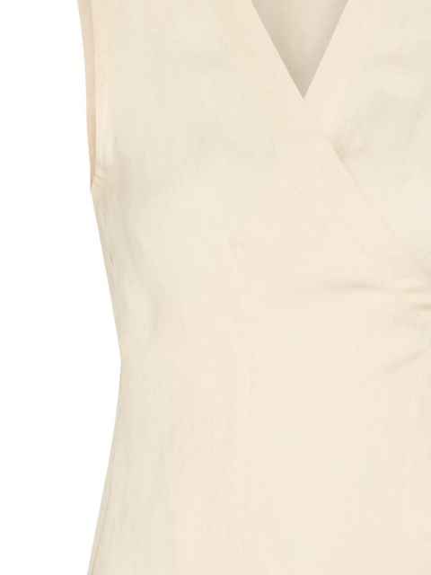 Faithfull the Brand Lulea V-neck top - Neutrals - zdjęcie produktu nr 2