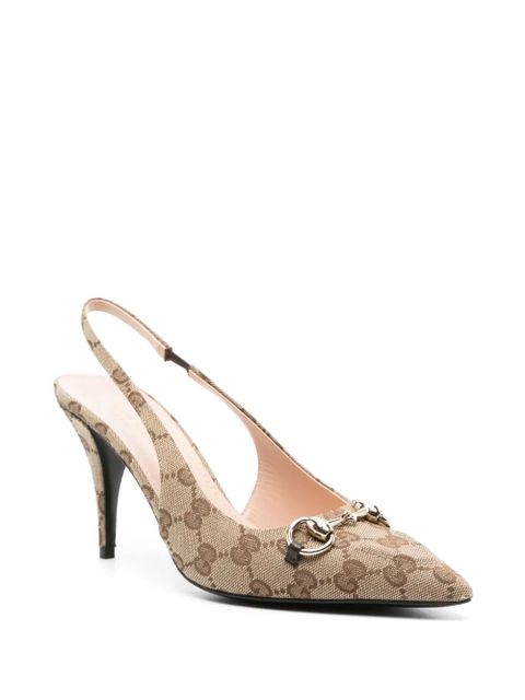 Gucci 85mm Horsebit-detail pumps - Neutrals - zdjęcie produktu nr 2
