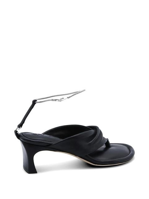 BY FAR Dasha twisted sandals - Black