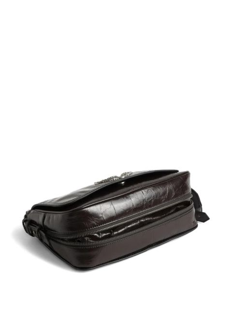 Zadig&Voltaire patent wings satchel - Brown