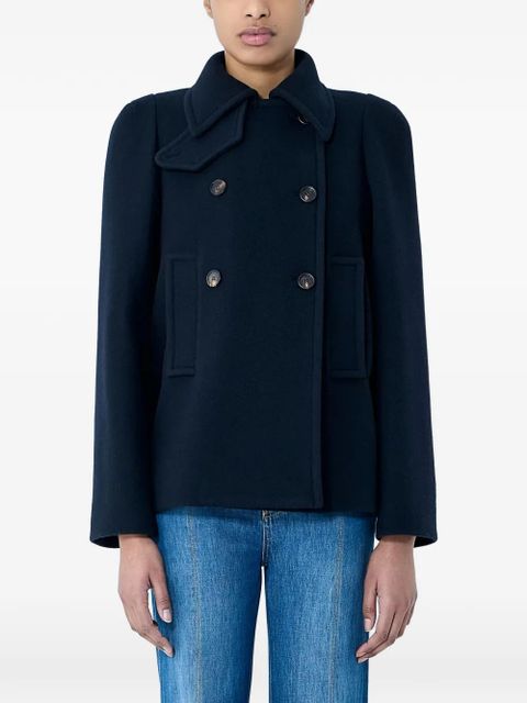 Chloé double-breasted cropped jacket - Blue - zdjęcie produktu nr 1
