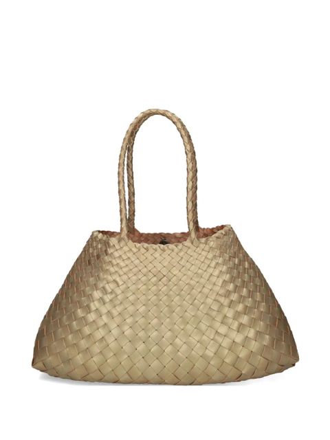 DRAGON DIFFUSION woven braided leather tote bag - Gold - zdjęcie produktu nr 1