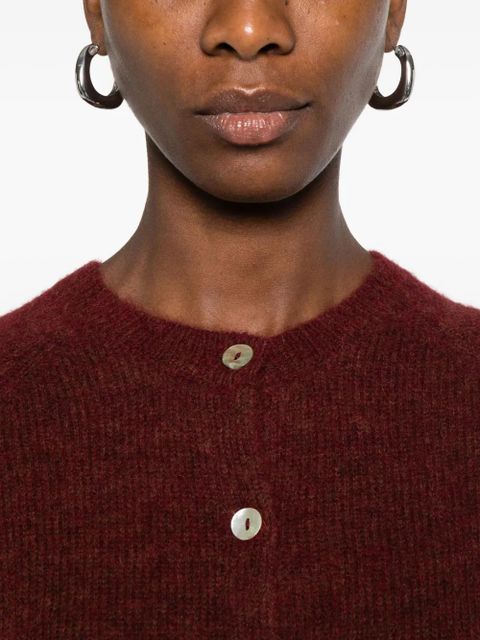 DÔEN long-sleeve cardigan - Red