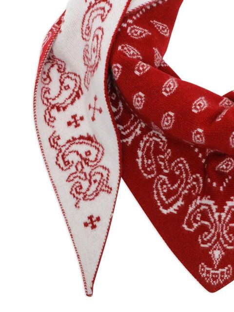 Guest In Residence paisley-patterned scarf - Red - zdjęcie produktu nr 2