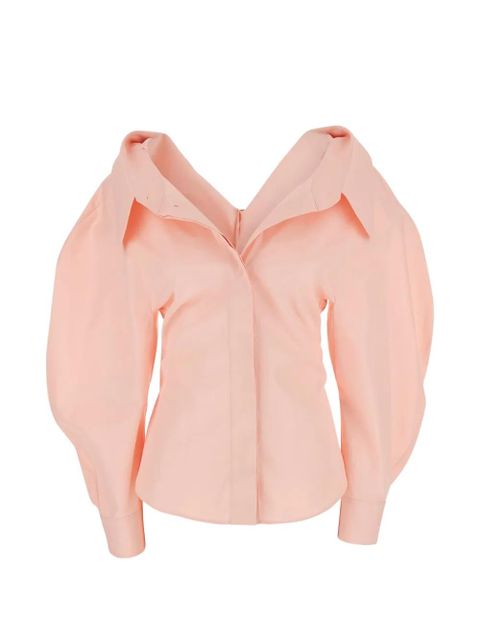 Givenchy Slashed puff-sleeve shirt - Pink - zdjęcie produktu nr 1