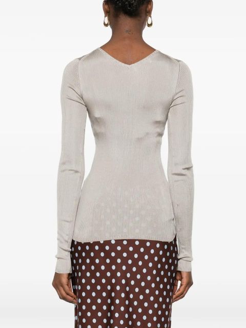 Miu Miu ribbed top - Grey