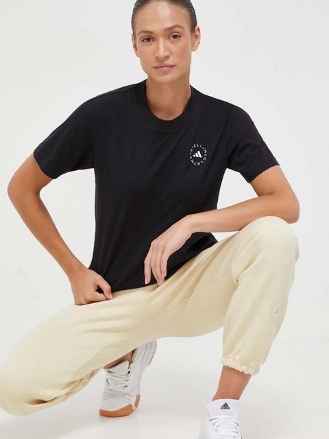 adidas by Stella McCartney t-shirt damski kolor czarny HR9170 - zdjęcie produktu nr 2