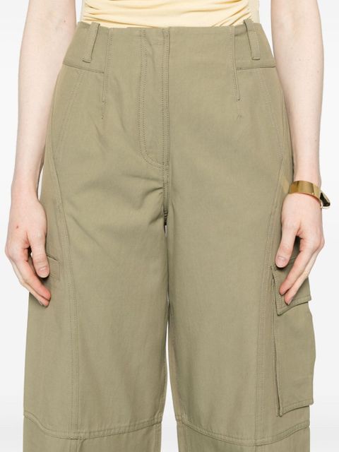 Cult Gaia seam twill tapered trousers - Green