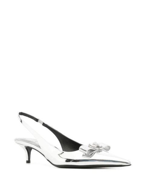 Versace 50mm slingback pumps - Silver - zdjęcie produktu nr 2