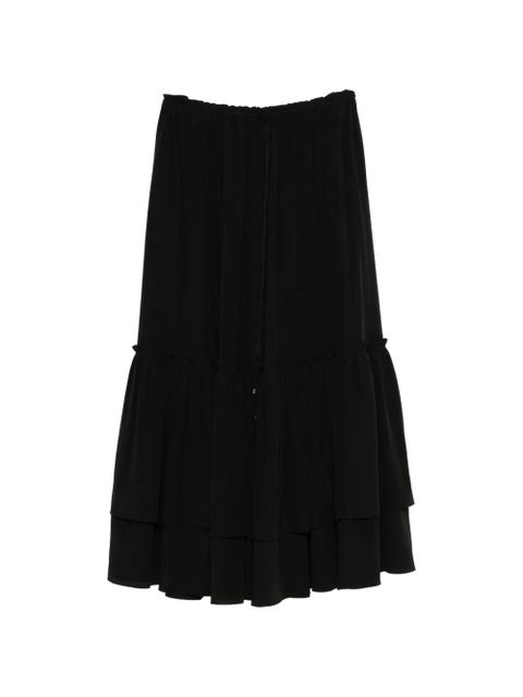 Chloé tiered ruffled maxi skirt - Black - zdjęcie produktu nr 1