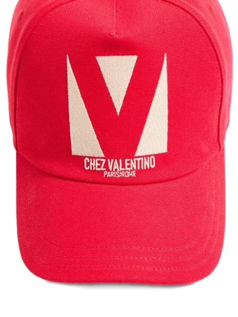 Valentino Garavani Chez cotton baseball cap - Red