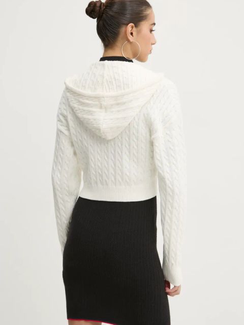 Tommy Jeans sweter bawełniany kolor beżowy DW0DW19334