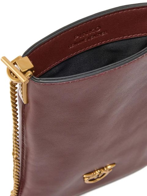 PINKO chain-strap Love Birds-plaque mini bag - Red