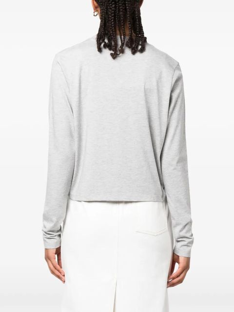 LouLou de Saison long-sleeve cotton T-shirt - Grey