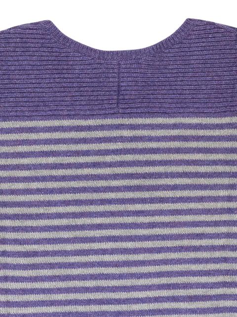 Loro Piana striped crew-neck sweater - Purple - zdjęcie produktu nr 2