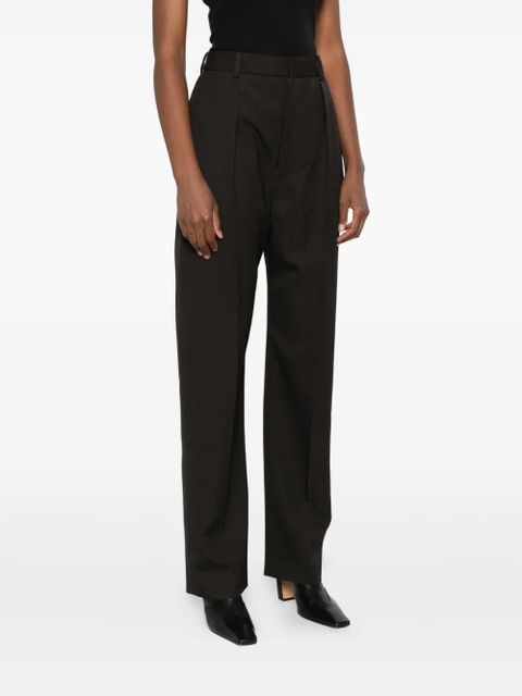 LEMAIRE pleated-pocket trousers - Black