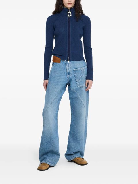 JW Anderson zip-up cardigan - Blue