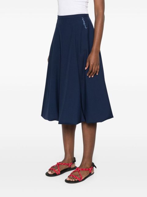 Marni wool midi skirt - Blue - zdjęcie produktu nr 2