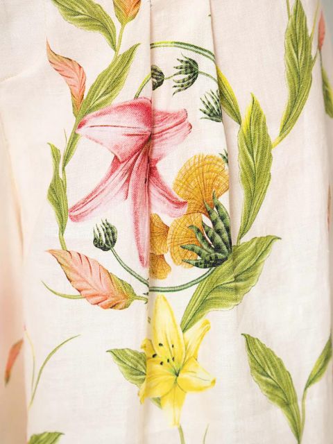 Agua By Agua Bendita Piñon Marina linen trousers - White