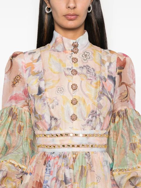 ZIMMERMANN Illustration Mirror mini dress - Pink