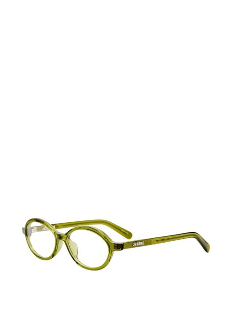 Jacquemus oval-frame glasses - Green - zdjęcie produktu nr 2