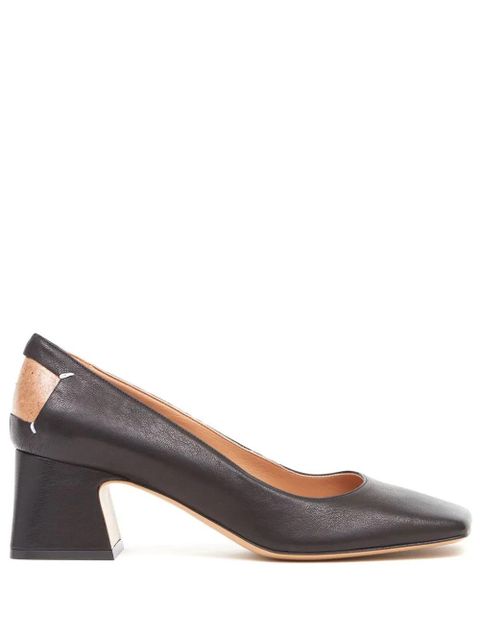 Maison Margiela Décortiqué 60mm four-stitch pumps - Black - zdjęcie produktu nr 1