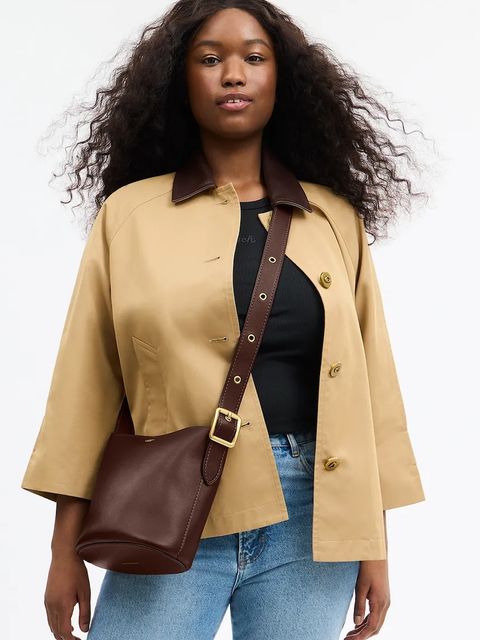 Coach torebka skórzana Bleecker Bucket Bag 21 kolor brązowy CCX07