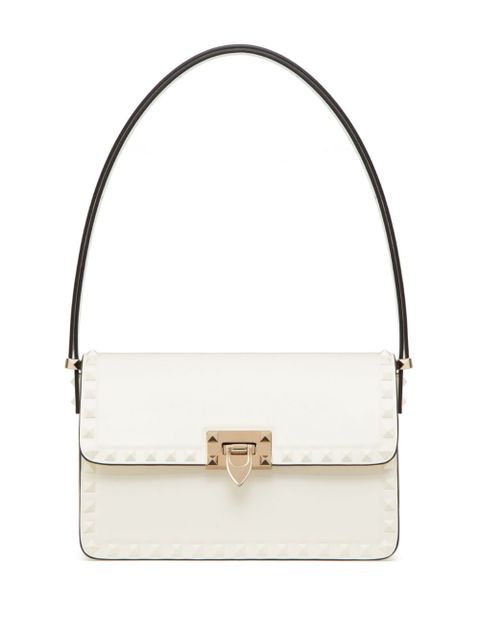 Valentino Garavani Rockstud23 leather shoulder bag - White