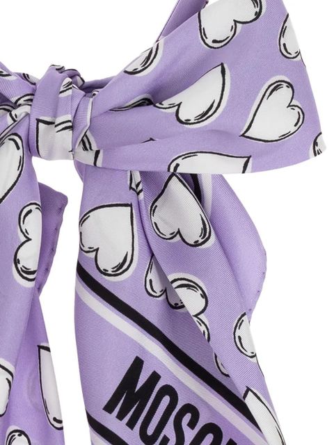 Moschino scarf headband - Purple
