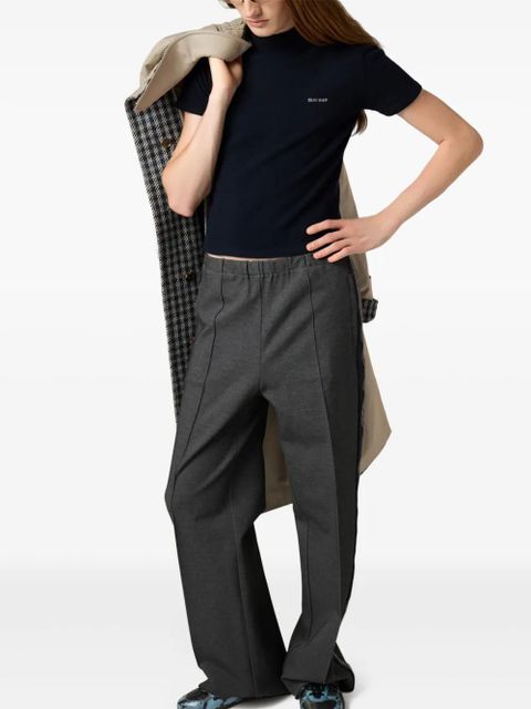 Miu Miu ribbed turtleneck sweater - Blue