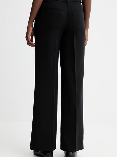 Sessun spodnie damskie kolor czarny proste high waist 25207029