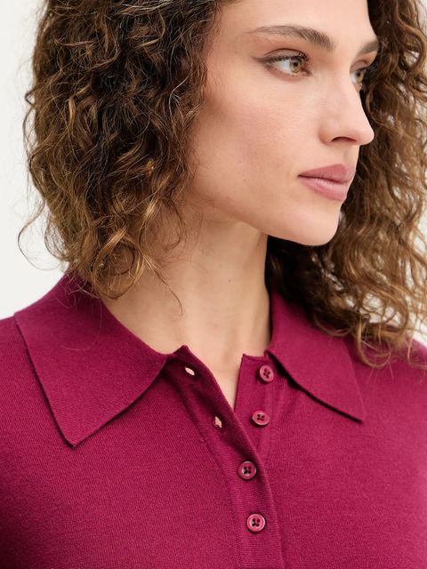 Silvian Heach sweter BUCERS damski kolor bordowy lekki GPA25555PO