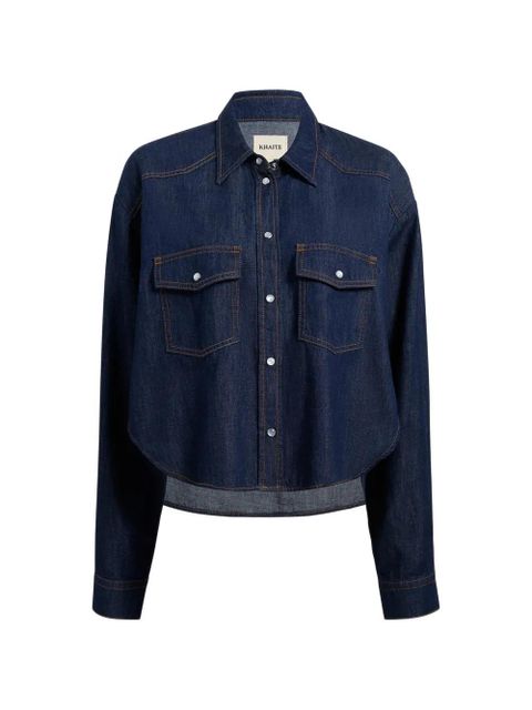 KHAITE Grenon shirt - Blue - zdjęcie produktu nr 1