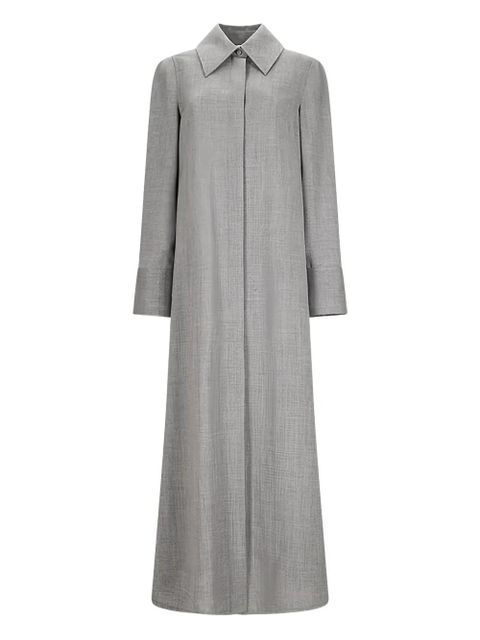 Jil Sander collared long-sleeve dress - Grey - zdjęcie produktu nr 1