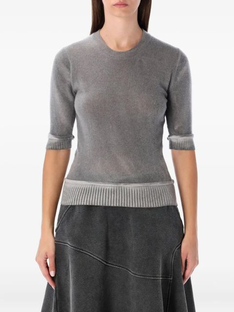 OUR LEGACY ribbed-details T-shirt - Grey - zdjęcie produktu nr 1