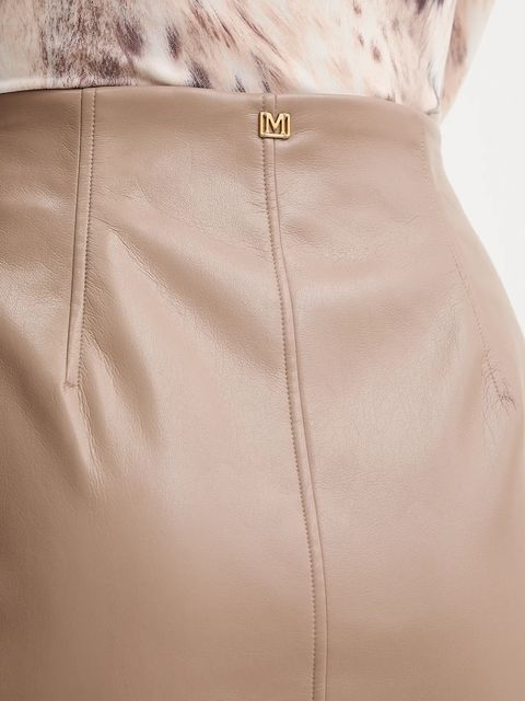 Marciano by Guess spódnica GLADYS kolor beżowy midi ołówkowa 5BGD07 7389A