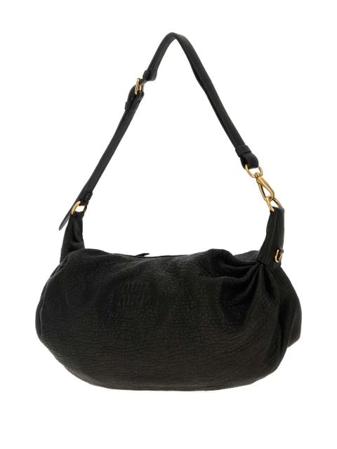 Miu Miu nappa leather shoulder bag - Black