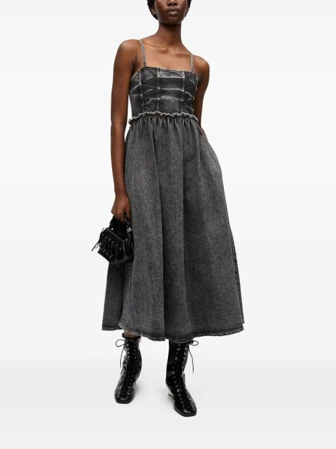 GANNI denim midi dress - Black - zdjęcie produktu nr 2