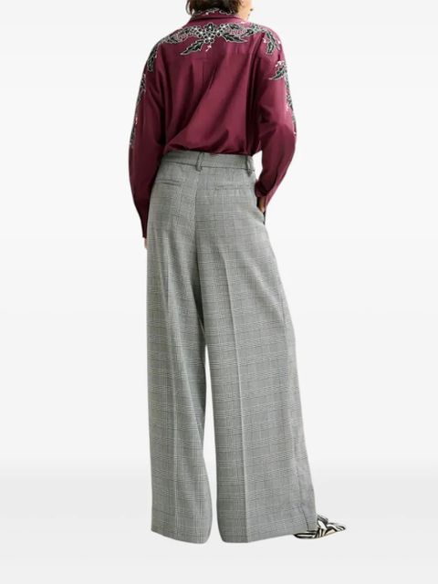 Essentiel Antwerp check-pattern trousers - Grey