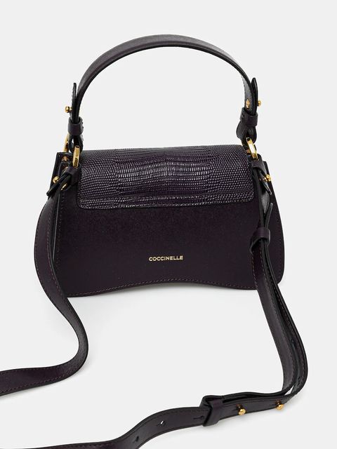 Coccinelle torebka skórzana COCCINELLE C-ME BIMATERI. kolor fioletowy E1.T1R.18.04.01 - zdjęcie produktu nr 2