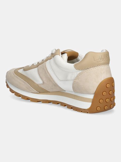 Lauren Ralph Lauren sneakersy skórzane Dani damskie kolor beżowy 802951384010