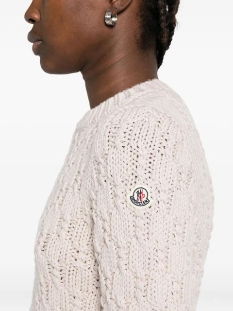 Moncler textured wool sweater - Neutrals