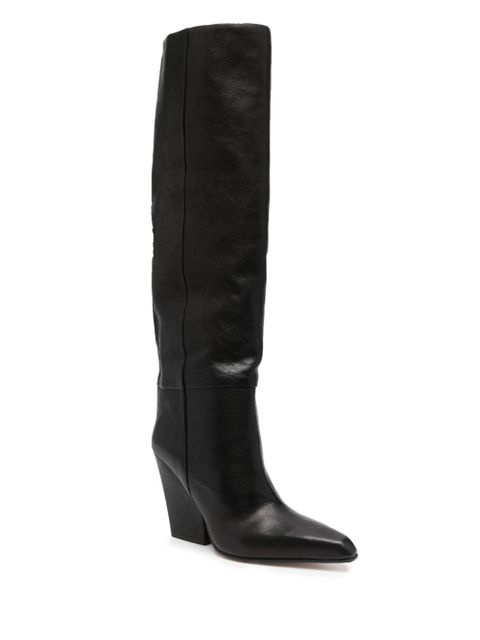 Paris Texas Jane 90mm leather knee-high boots - Black - zdjęcie produktu nr 2